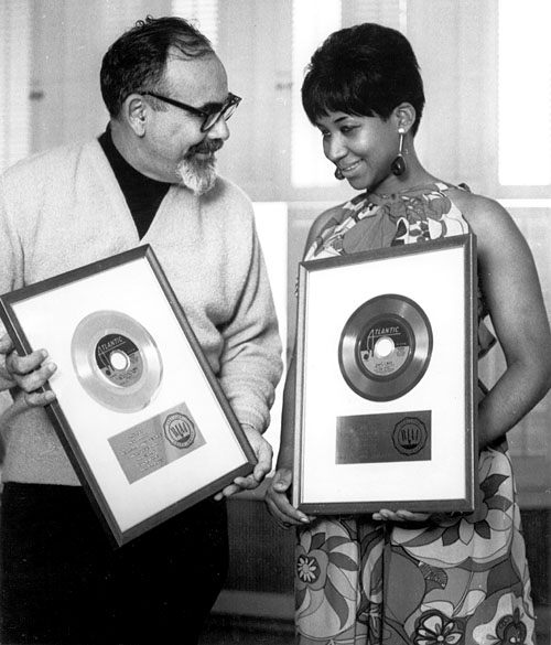 Jerry Wexler and Aretha Franklin in 1967.