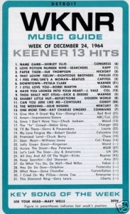  WKNR Flashback: WKNR Music Guide December 24, 1964 (Click on image for larger view)