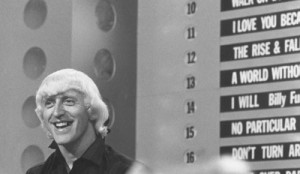 Jimmy Savile was host to the popular British BBC-TV hit "Top Of The Pops" in 1964 (Click image for larger view)