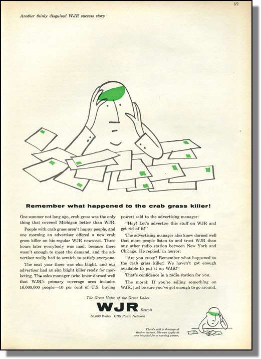 WJR Radio Ad 1955