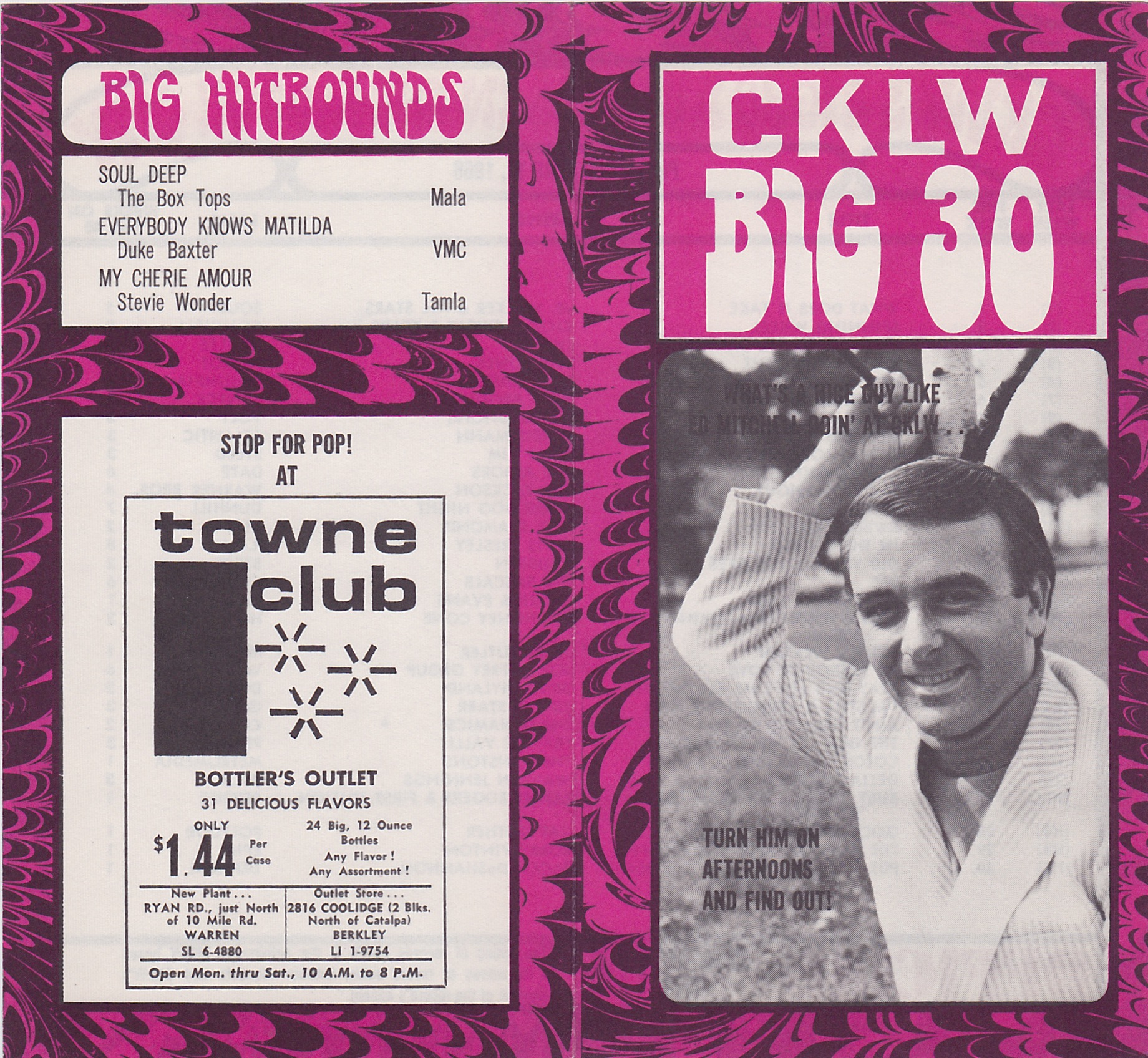 CKLW FRONT & BACK - JUNE 17, 1969