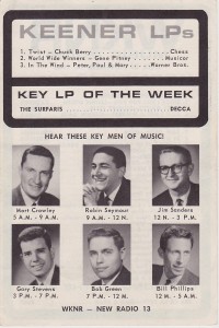 WKNR Music Guide, November 14, 1963 [b/side] (click image for larger view)