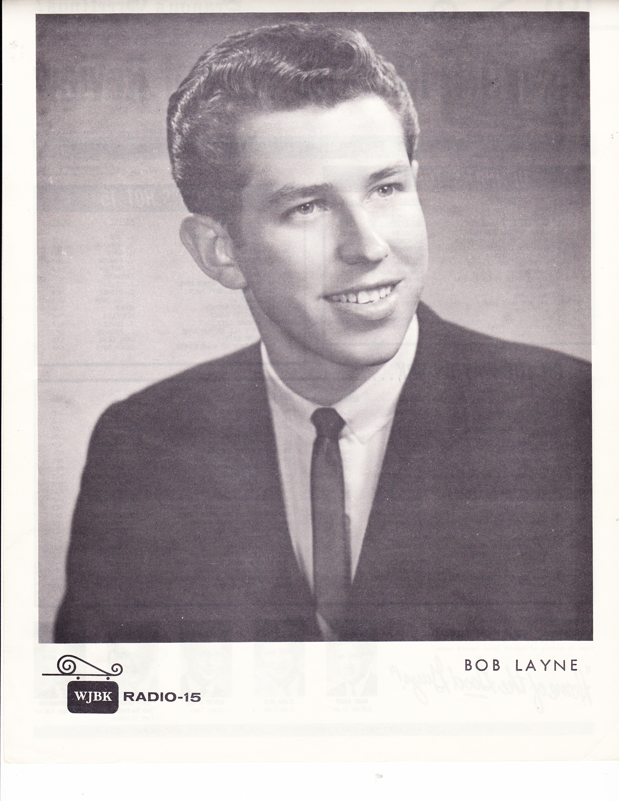WJBK - BOB LAYNE - DECEMBER 6, 1963 - BACK