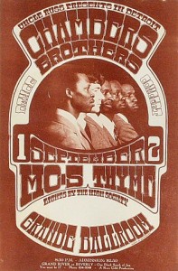 The Chambers Brothers, Grande Ballroom in Detroit. September 1 and 2 1967 (click image for larger view)