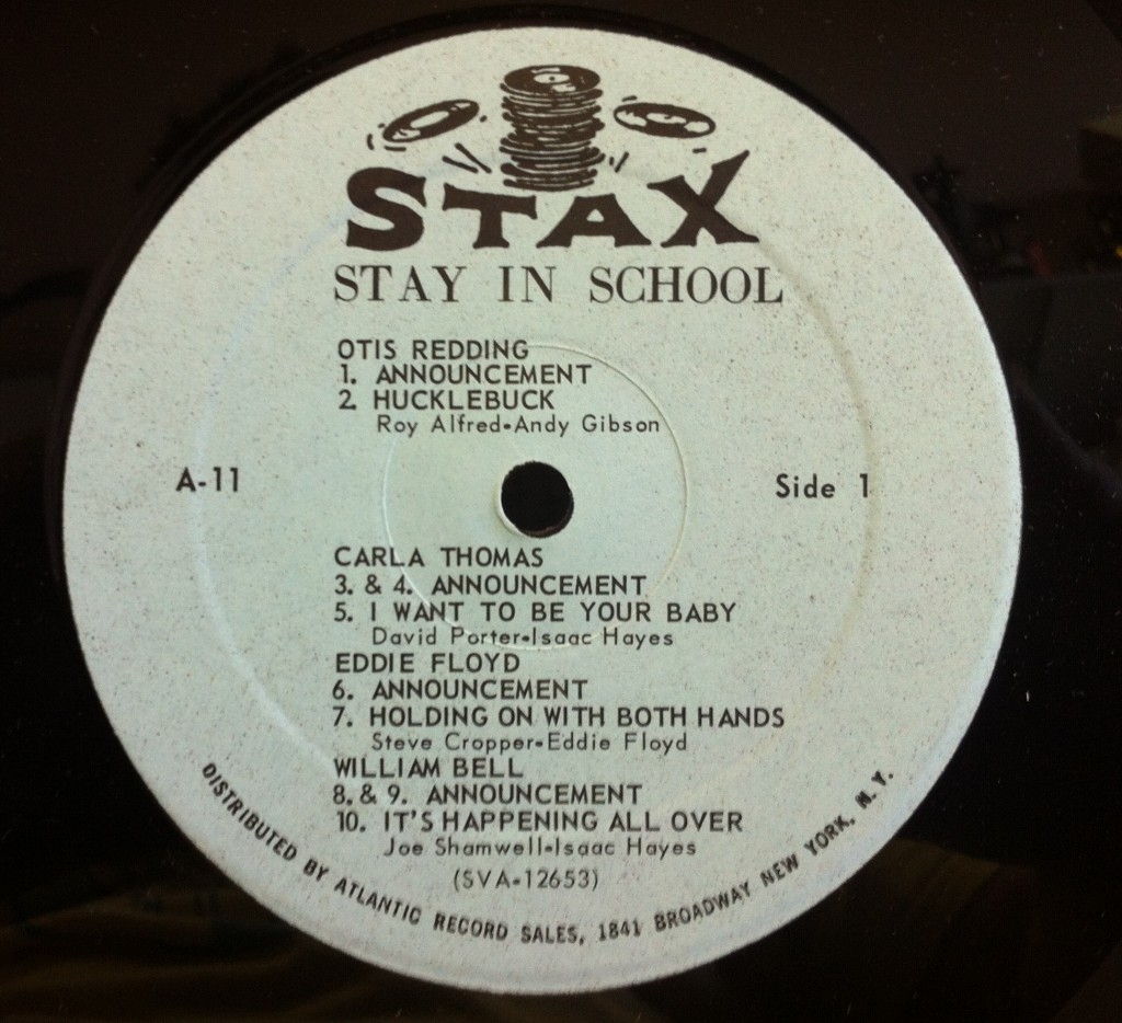 Stax Records "Stay In School" 1967 LP