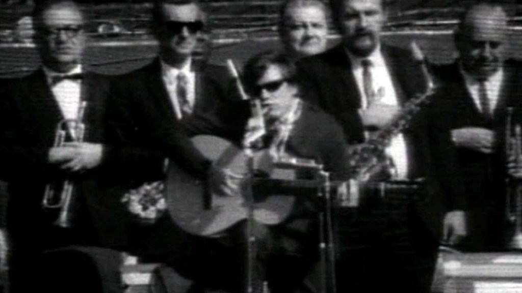 Jose Feliciano singing the National Anthem at Tiger Stadium, Detroit, October 7, 1968 (Game 5) 1968