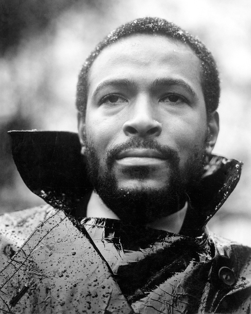 Marvin Gaye. From the photo-shoot taken for the album cover, "What's Going On."Photo by Jim Hendin, Detroit, 1971 (Click on image 2x for largest view).