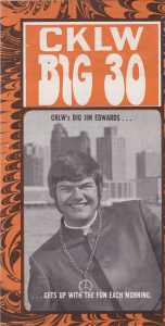 CKLW Jim Edwards, 1969 (Click on image for largest view).