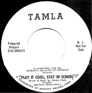 Brenda Holloway, Play It Cool Stay In School, Tamla (mcrfb) 1966